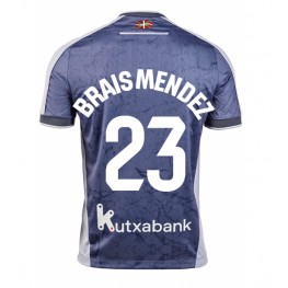 Real Sociedad Brais Mendez #23 Uit tenue 2025-26 Korte Mouw